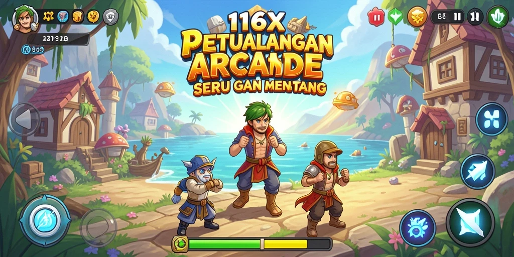 Screenshot gameplay 116X menampilkan aksi seru dan rintangan menantang.
