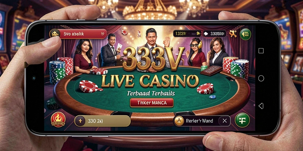 Tampilan gameplay Live Casino yang menakjubkan dan interaktif.