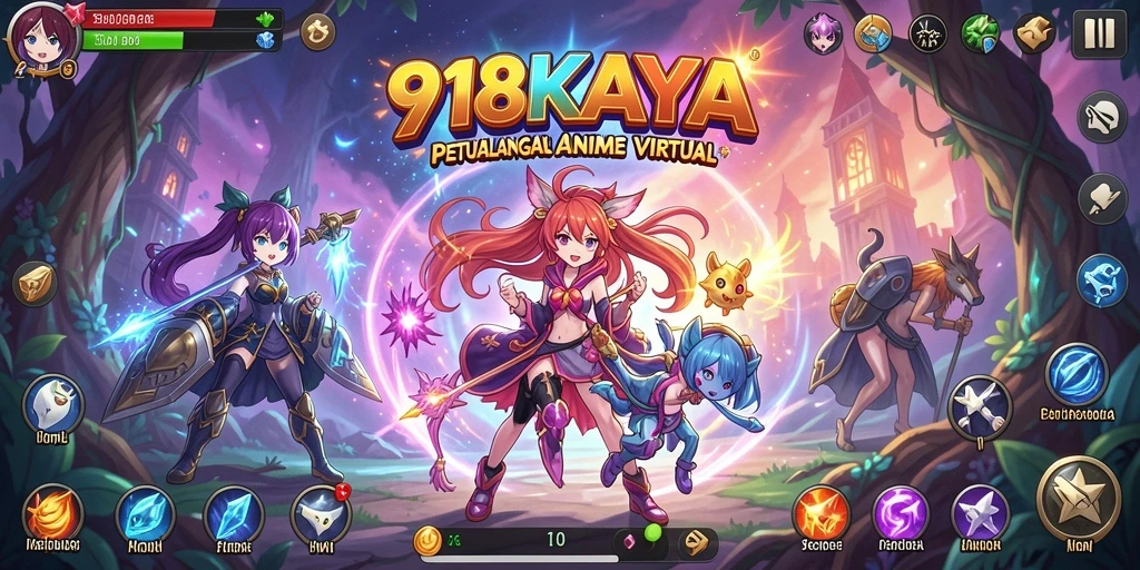 Tampilan epik dalam gameplay 918KAYA yang penuh aksi.