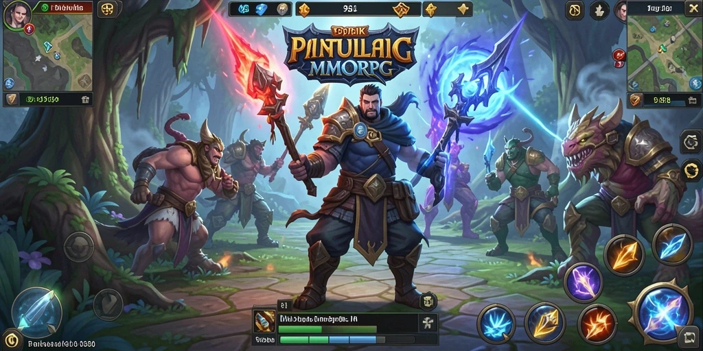 Screenshot gameplay <strong>9SL</strong> menampilkan petualangan mendebarkan di dunia MMORPG.