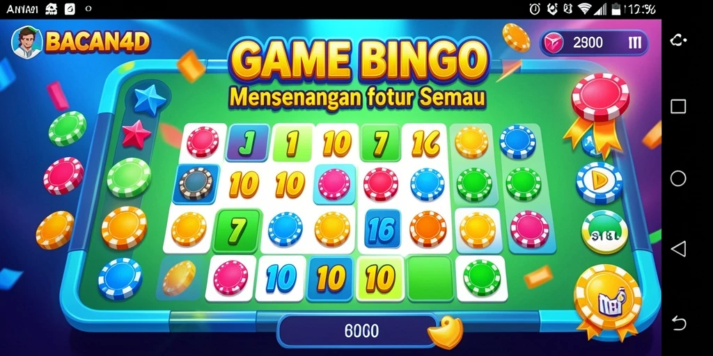 Tampilan gameplay Bingo yang menarik dan interaktif.