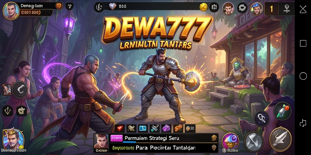 Tampilan gameplay DEWA777 yang menegangkan dan penuh strategi.
