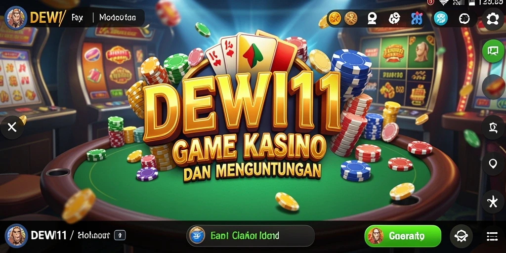 Gameplay seru dari DEWI11 dalam tampilan kasino yang menarik.