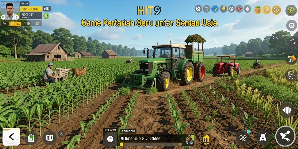Tampilan menakjubkan dari ladang dan tanaman HIT9.