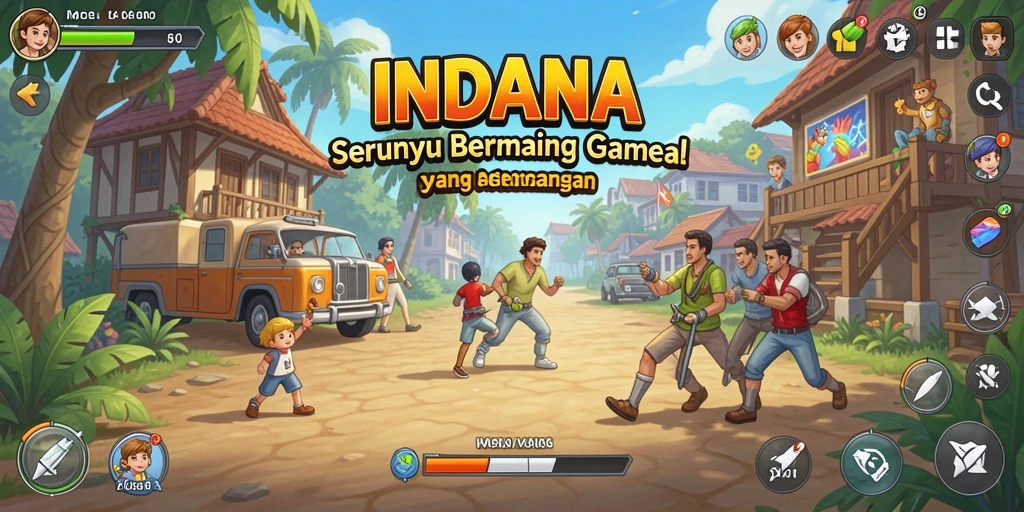 Screenshot gameplay INDAAA menampilkan serunya permainan Casual.