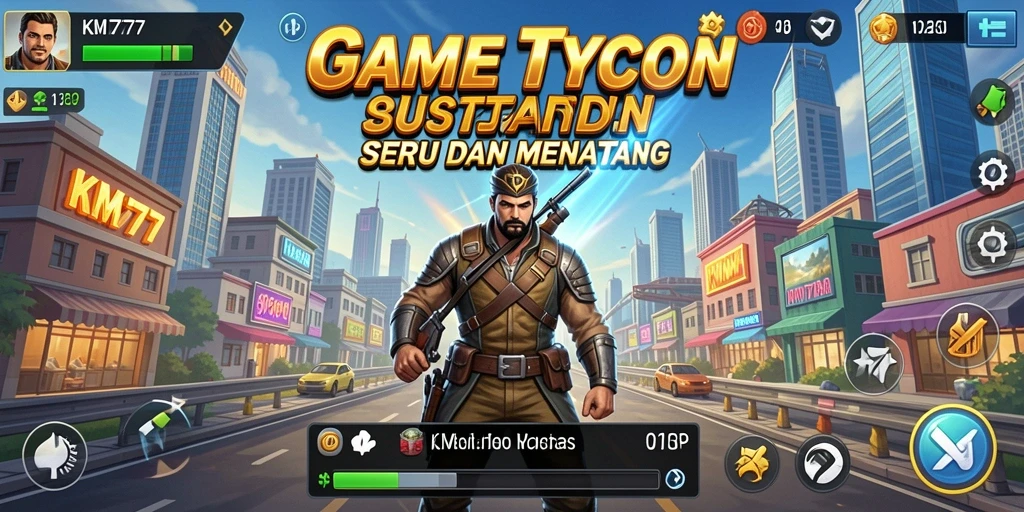 Screenshot gameplay menunjukkan aktivitas seru dalam game Tycoon.