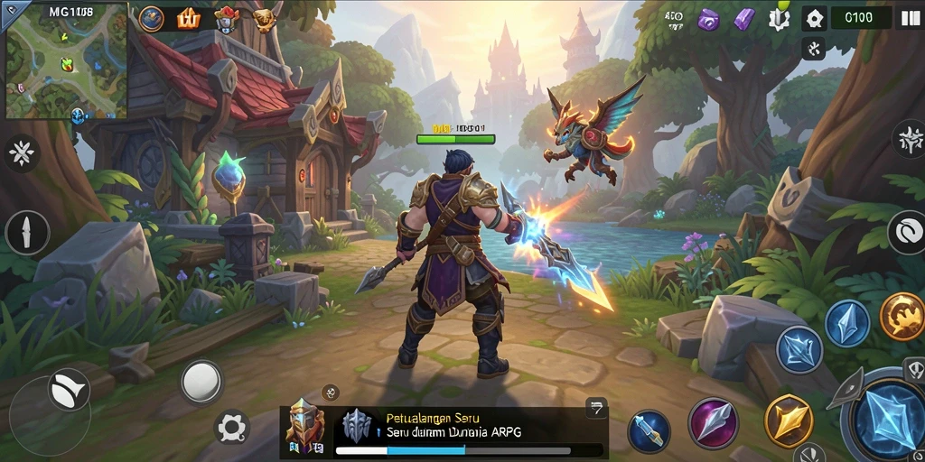 Tampilan gameplay MG108 yang menakjubkan saat beraksi dalam pertempuran ARPG.