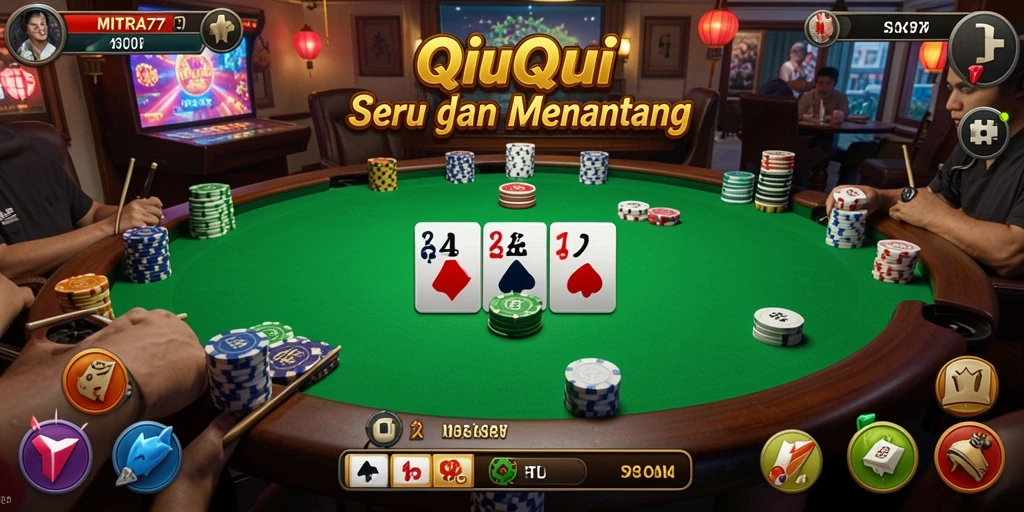 Tampilan permainan QiuQiu yang menarik di MITRA77.