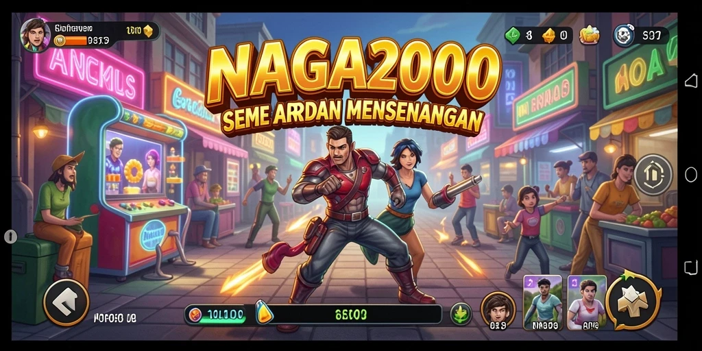 Tangkapan layar gameplay NAGA2000 menampilkan aksi seru dan tantangan menarik.