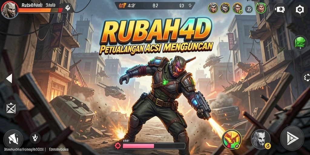 Screenshot gameplay RUBAH4D dengan aksi seru dan grafis memukau.