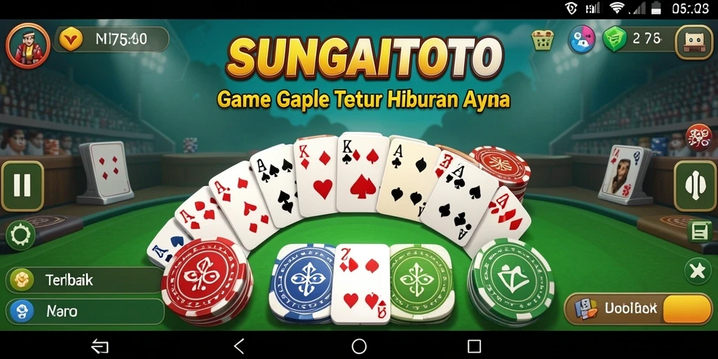 Tampilan gameplay Gaple yang menarik dan interaktif.