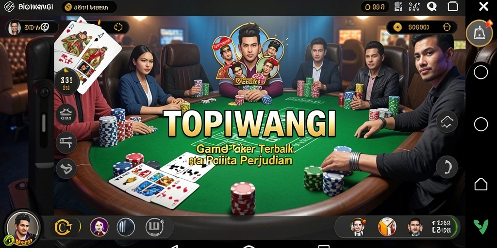 Screenshot gameplay poker yang menarik dan menegangkan di TOPIWANGI.