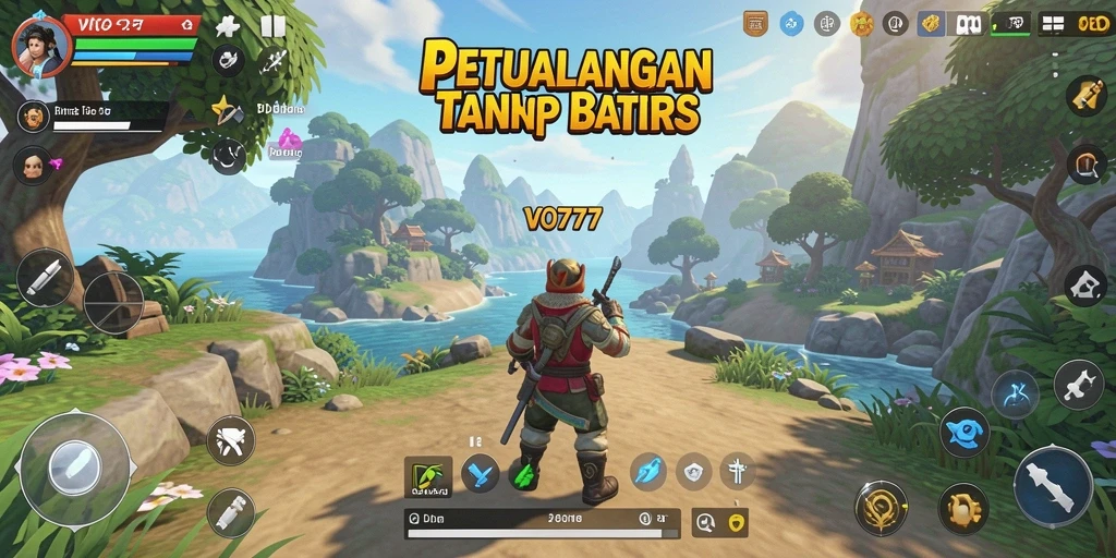 Tampilan gameplay menarik dari world exploration dalam VO777.